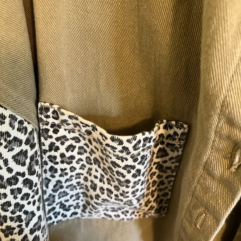 Leopard Print Button Front, Lightweight Jacket Si… - image 5